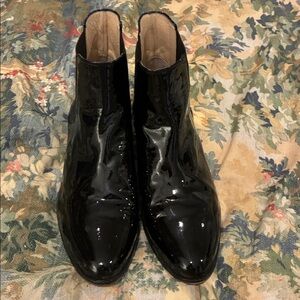 Aquaitalia Patent Leather Chelsea boots